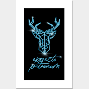 expecto patronum neon Posters and Art